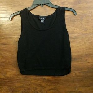 Black crop top